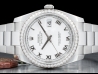 Rolex|Datejust 36 Bianco Oyster White Milk Roman Dial Diamonds Bezel|116244 